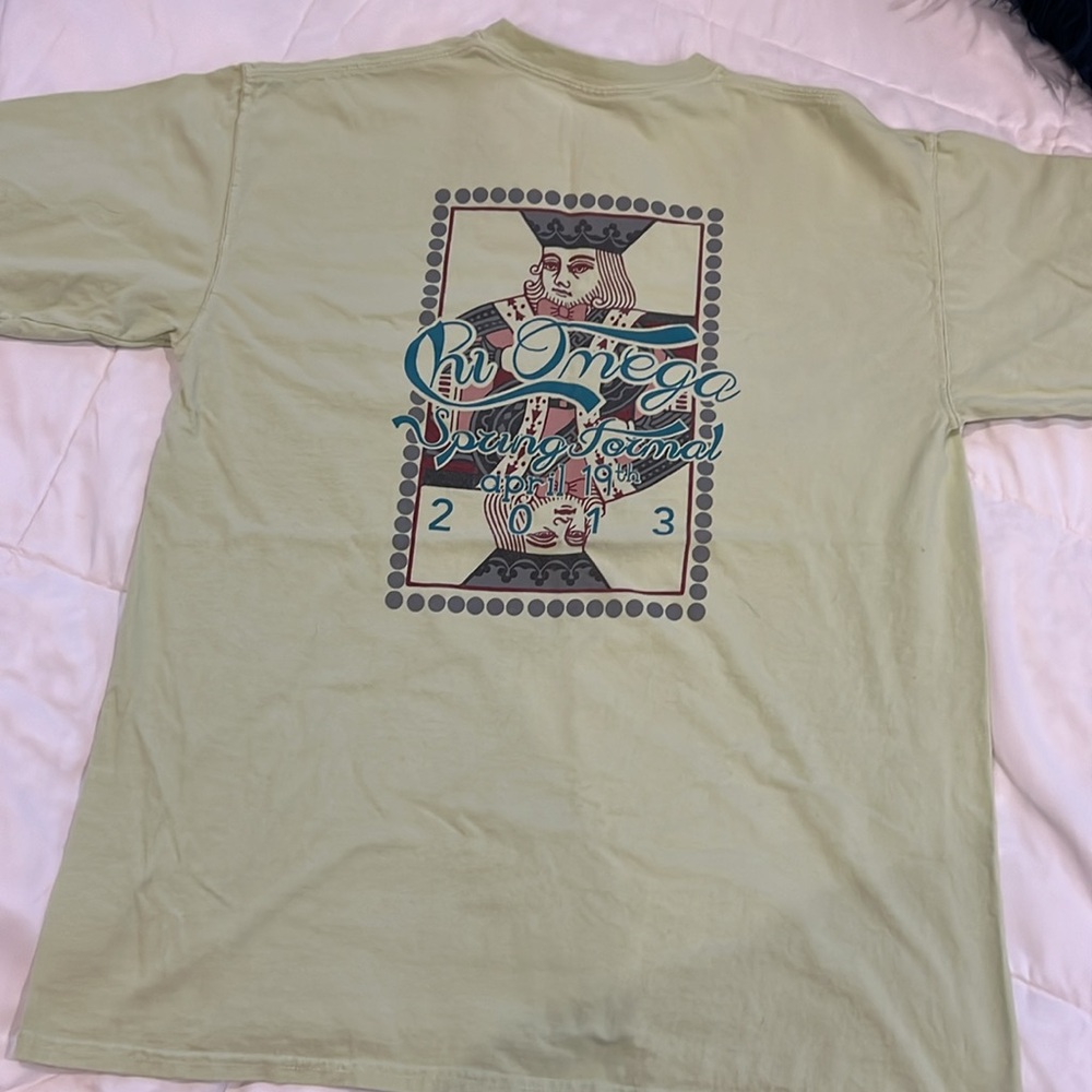 Chi Omega Sorority Spring Formal Pocket T-Shirt Large